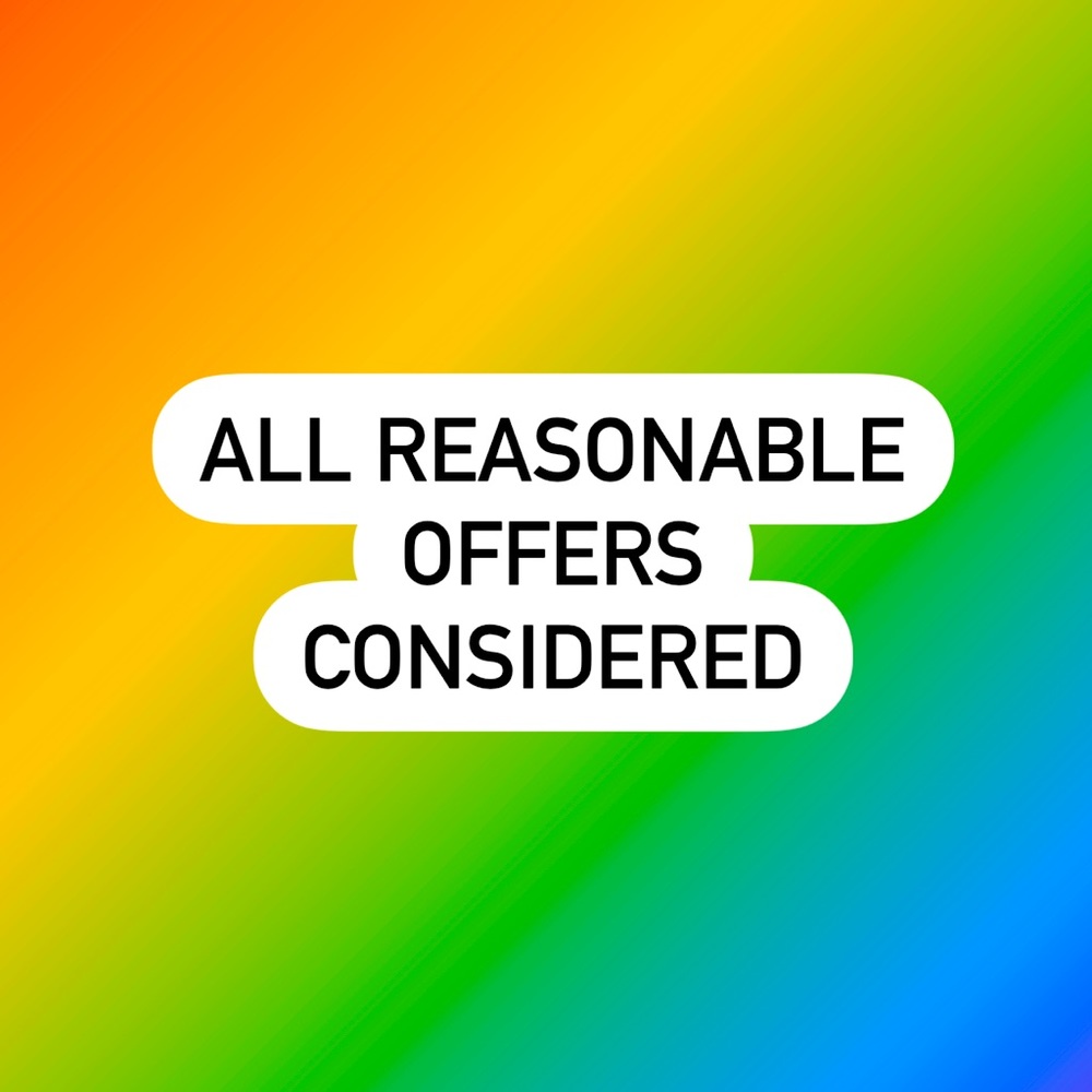 All reasonable offers considered.
